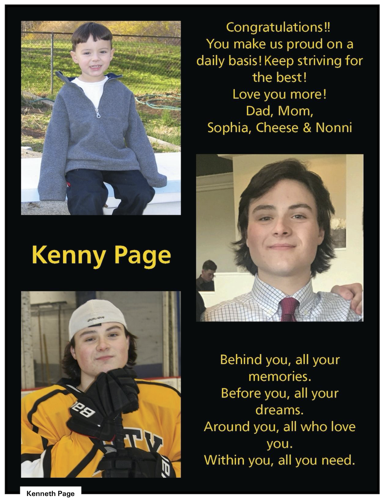 Grad Ad Samples | Embers - The Amity Yearbook